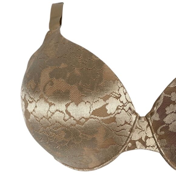 SOMA Bra Size 34DDD Stunning Support Full Coverage Nude Underwire Adjustable - Picture 2 of 6